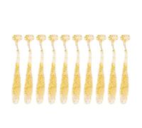 Esche per pesci artificiali in plastica morbida Esche per vermi Grub Esche da pesca realistiche realistiche durevoli di alta qualità per la pesca in acqua salata dolce 5 cm 10 (Tipo J)