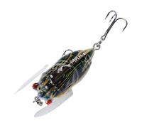 Esche per spigola Esche per acqua - Esca con Esca per spigola - Stencil realistici Swimbaits, esche di pesce con esca di cicala per acqua di stagno del lago