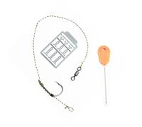 Esche pre-legate Rig Attrezzatura Da Pesca Accessori 2 #/4 #/6 #/8 # Capelli Con Boilie Stop E Baiting Ago Capelli Pre-Legato Esche Con Gancio Girevole Boilie Stop Intrecciato Linea E Attrezzatura Ago