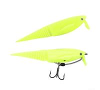 Esche realistiche a coda di pesce con movimento a forma di S e configurazione ad ala accordabile per affondare o galleggiare pesca d'acqua dolce successo (galleggiante giallo)