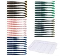Esche realistiche del verme del silicone 17.5cm per la pesca dello stagno | 50 vermi morbidi, forma realistica, azione di affondamento naturale, ideale per la pesca alla trota e allo stagno