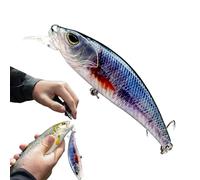 Esche robotiche | Esca elettronica con USB ricaricabile e luce LED, esche elettroniche con vibrazione e luce LED per sport all'aria aperta, per pesce persico in acqua e salata