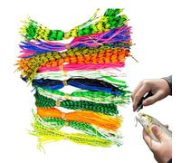 Esche Spinner per La Al Bar, Kit Di Esche Gonne Jig in Silicone 12 Pacchetti, Attrezzature Da per Attività All'aperto Sopravvivenza in Acqua Di Mare FA A