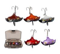 Esche Swimbaits per - 5 pezzi di esche da per | Spinners Design con ami rivestiti Lancio a distanza per Crappie Gatto Lucioperca Trota Principianti ed Exp