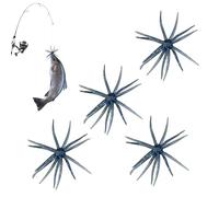 escheDa - Set Di 4 Ganci Per escheMorbide Con Affondamento Lento, Kit Di Attrezzatura Da pescaRealistica Sul Lago Per Trote, Pesci Gatto E Spigole | escheArtificiali Durevoli Per La pescaAl