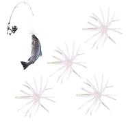 escheDa - Set Di 4 Ganci Per escheMorbide Con Affondamento Lento, Kit Di Attrezzatura Da pescaRealistica Sul Lago Per Trote, Pesci Gatto E Spigole | escheArtificiali Durevoli Per La pescaAl