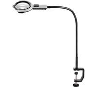 Eschenbach Lente d`Ingrandimento Lupenleuchte varioLED flex, 6dpt, 2,5x, Ø 76mm, Stativ 600 mm