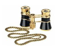 Eschenbach Binocolo da Teatro Opera glasses Glamour 3x25 black-gold con catenella