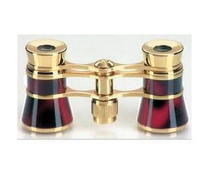 Eschenbach Occhiali da opera glamour 3x25 rosso bordeaux