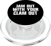 Esci con il tuo Clam Out Redneck White Trash Party PopSockets PopGrip per MagSafe