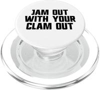 Esci con il tuo Clam Out Redneck White Trash Party PopSockets PopGrip per MagSafe