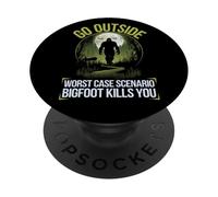 Esci nel peggiore dei casi Bigfoot ti uccide in campeggio PopSockets PopGrip Adesivo