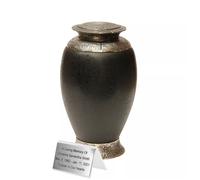 Esclusiva bellissima urna di cremazione in vetro - nera - urna funeraria