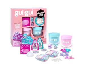 Esclusiva confezione Gui Gui Shimmer Deluxe Duo, con 2 slime iridescenti, potenziatore di perle e 2 bustine luminose e finali, livella le tue melme con un grande GLOW-UP
