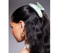 Esclusiva Kaiia - Starfish - Fermaglio per capelli blu e verde a forma di stella marina con strass One Size