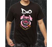 ESCLUSIVA MAGLIETTA TSHIRT DIO FIGH NASTRO W ND DISCO SERATA AMICI PORCO