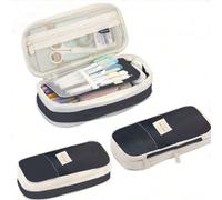 Esclusiva per il commercio transfrontaliero, stile giapponese e coreano, astuccio portapenne a doppio uso di grandi dimensioni dai colori macaron, scatola per cancelleria, nuovo astuccio portapenne, r