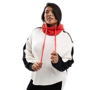 Esclusiva Renee Studio Plus x Holly Wynne - Maglione color crema e nero a coste con righe a contrasto in coordinato-Multicolore 54