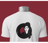 ESCLUSIVA T-shirt VINTAGE AMY WINEHOUSE con vinile tutte le taglie STAMPA RETRO