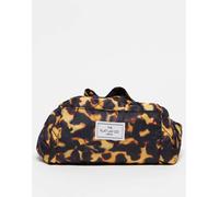 Esclusiva The Flat Lay Co. X ASOS - Trousse per make-up tartarugata con coulisse-Marrone No Size