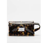 Esclusiva The Flat Lay Co. X ASOS - - Trousse quadrata in gomma tartarugata-Marrone No Size