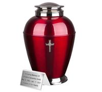 Esclusiva urna di cremazione in metallo per adulti Urna funeraria per ceneri
