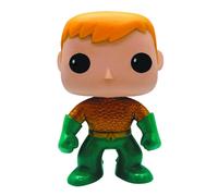Esclusivo Dc Comics Aquaman Metallico Color Oro Giropetto 9.5cm Vinile Pop Funko