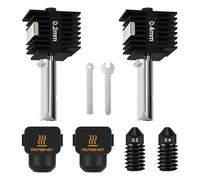 Esclusivo Kit Hotend Hossom 2 Pezzi per Bambu Lab A1 / A1 Mini - Upgrade Prestazioni con Ugelli 0.2mm e 0.4mm | Ricambio Completo Testina Stampa e Blocco Riscaldante per Stampanti 3D Bambulab