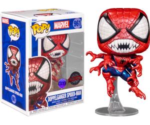 Esclusivo Metallico Doppelganger Spider-Man 9.5cm Pop Vinile Figura Funko 961