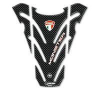ESCLUSIVO PARASERBATOIO ADESIVI RESINATI 3D CARBONIO per MOTO DUCATI MONSTER 696