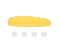 Esclusivo paraspruzzi per lavello da cucina, a forma di foglia di banana per una gestione dell'acqua senza sforzo durante la preparazione dei pasti (giallo)