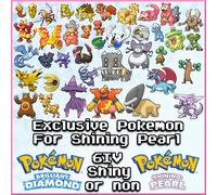 Esclusivo Pokemon Per Shining Perla Scelta Qualsiasi Bdsp Brillante Diamante