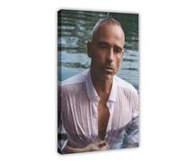 Esclusivo poster artistico classico con cantante Eros Ramazzotti, stampa estetica ritratto poster 2 poster su tela, decorazione per camera da letto, ufficio, camera da letto, regalo, dimensione: 40 x