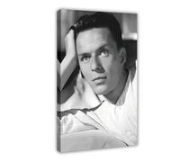 Esclusivo poster artistico classico del cantante Frank Sinatra, stile vintage, su tela, decorazione artistica da parete per soggiorno e camera da letto, 50 x 75 cm