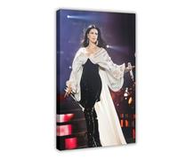 Esclusivo poster artistico classico della cantante Laura Pausini, elegante e senza tempo, 3 poster su tela, decorazione per camera da letto, ufficio, camera da letto, regalo, 20 x 30 cm