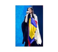 Esclusivo poster artistico classico della cantante Laura Pausini, elegante e senza tempo, poster su tela, decorazione artistica da parete per soggiorno e camera da letto, 20 x 30 cm