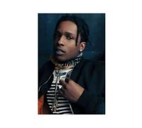 Esclusivo poster artistico da parete con un rapper ASAP ROCKY, 1 poster su tela, decorazione artistica da parete per soggiorno e camera da letto, 40 x 60 cm