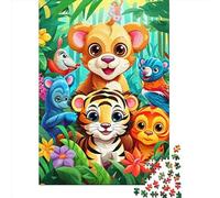 Esclusivo Puzzle Da 1000 Pezzi, Animali della foresta in Legno, Divertimento Creativo Per Tutto Il Nucleo Familiare, EduGattoivo E Stimolante