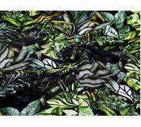 Esclusivo tessuto Minerva Zentangle Jungle viscosa challis - POD - al metro