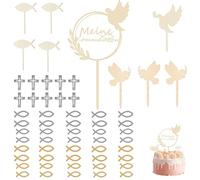 Esclusivo Topper per Comunione - Decorazioni per Torta di Prima Comunione, Set di Abbellimenti per Comunione di Alta Qualità