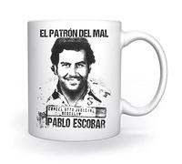 Escobar Medellin Number Pablo Tazza Bianca Per il Caffè Tè Cappuccino Cacao Mug White Coffee Tea