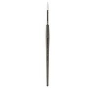 Escoda Serie Perla 1430 - Pennello rotondo per acquerelli, manico corto, 5/0, filamento Toray bianco