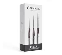 ESCODA Set 3 pennelli per acquerello - Perla Set professionale da viaggio fibra sintetica realizzato a mano in Barcelona