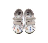 escoolers - Scarpe sportive in tela adatte per ragazze e bambini - molto comode di facile apertura con velcros - Made in Spagna., Stampa Dinosauri, 24 EU