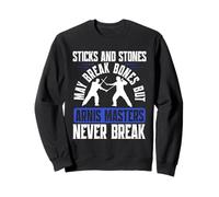 Escrima Arti Marziali Arnis Masters Never Break Felpa