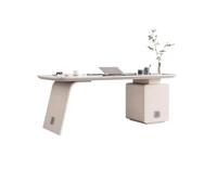 Escritori Per Computer Scrivania in ardesia stile crema, scrivania for computer, moderna e di lusso, for studio domestico, scrivania for consulenza medica di bellezza Scrivanie Per l'ufficio Domestico