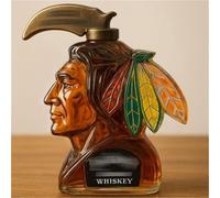 Escultura Decantador Whisky, Decanter Per Whisky Da 350 Ml, Bottiglia In Vetro Con Carattere, Decanter In Vetro Spesso A Prova Di Perdite, Ornamenti Per La Decorazione Della Casa(A)