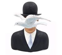Escultura - L'uomo con bombetta - replica de un motivo de Rene Magritte #04