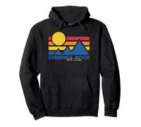 Escursione Camino Rock NC Gorge Retro Blue Ridge Mountains Escursionismo Felpa con Cappuccio