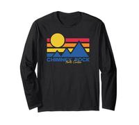 Escursione Camino Rock NC Gorge Retro Blue Ridge Mountains Escursionismo Maglia a Manica